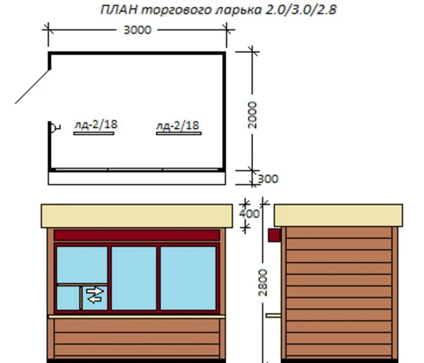 Фото Ларек торговый павильон магазин закусочная бистро.