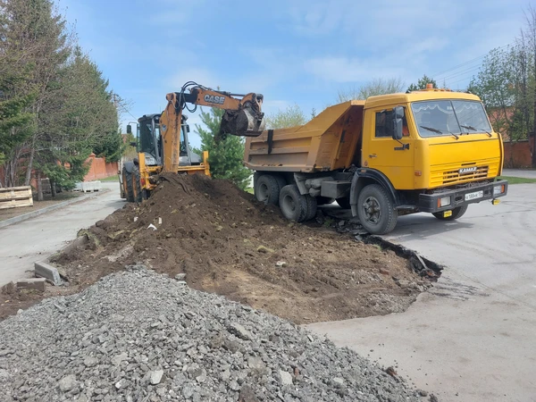 Фото Асфалтирование укладка крошка благоустройству