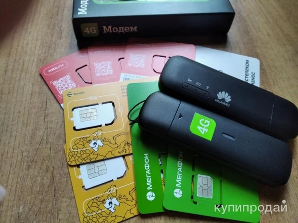 Фото Модем 4G универсал вск сети, безлимит на выбор