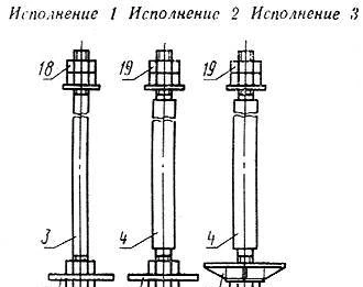 Фото Болт фундаментный с анкерной плитой,тип 2,исполнение 1,d20мм