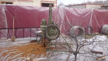 Фото Бурение скважин малогабaритной установкой