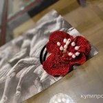 Фото №9 Резинка для волос "Цветок" Billioncrochet ручная работа