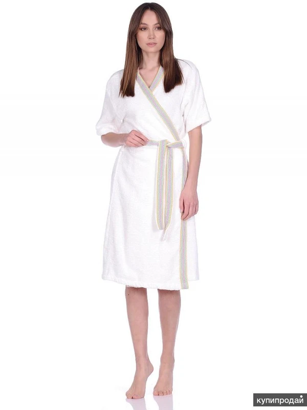 Фото Махровый халат. Болгария. Хлопок микрокоттон. Новые.