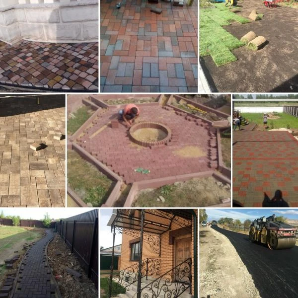 Фото Укладка тротуарная плитки 