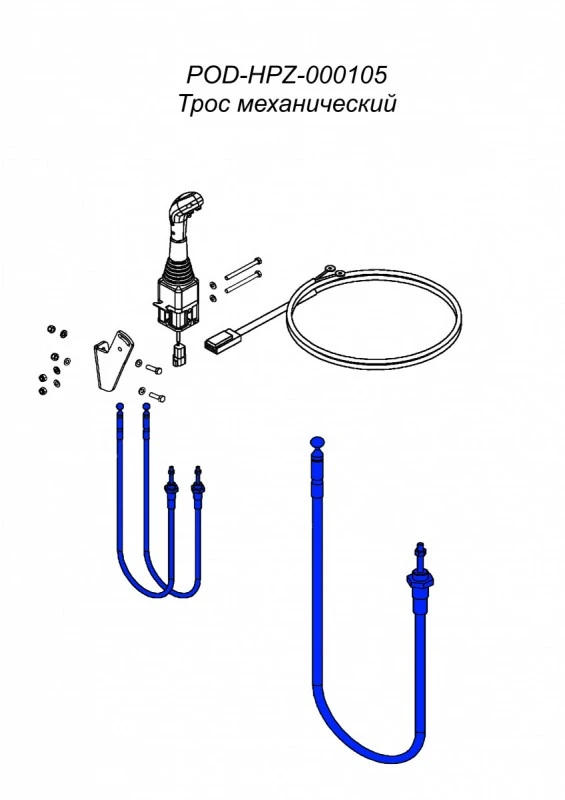 Трос управления MetalFach L-2000
