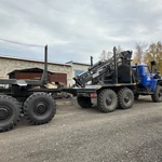 Фото №2 Лесовоз Урал с манипулятором и прицепом роспуском