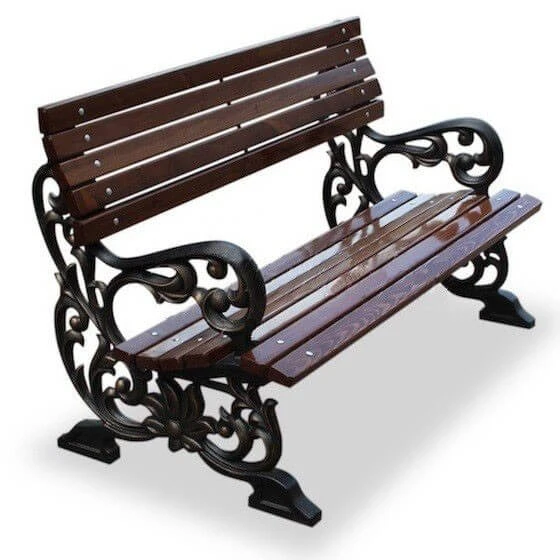 Фото Скамейка чугунная «ЖАСМИН» (1.8 м)