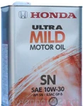 фото Моторное масло Honda ULTRA Mild 10W30 SN (4л.)