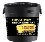 фото Грунт NovaTech Бетонконтакт с кварцем 15 кг.