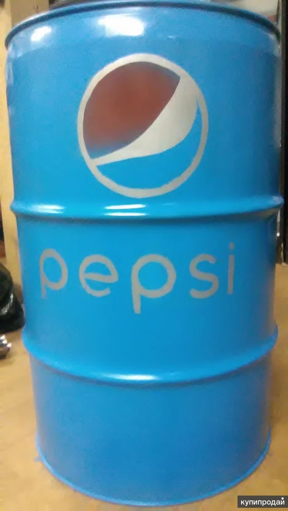 Фото Стальная дизайнерская бочка 60 л "Pepsi"