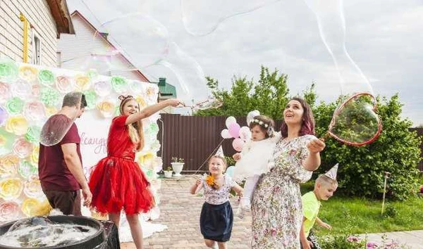 Фото Шоу мыльных пузырей