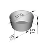 Фото №2 Форма для хлеба 1 дмз (круглая) (170 х 130 х 75 м