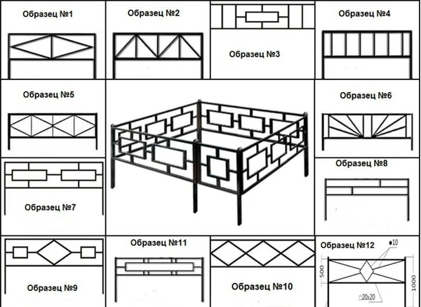 Фото Ритуальные ограды с бесплатной доставкой