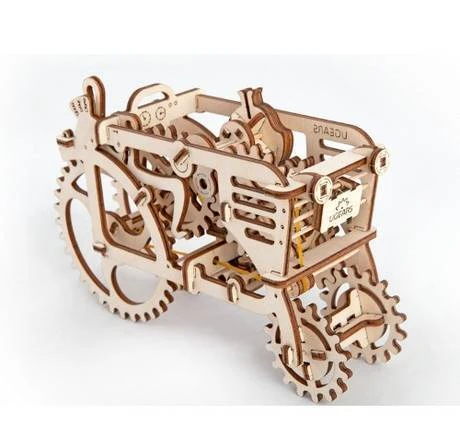 Фото Деревянный 3d конструктор Ugears - механический трактор