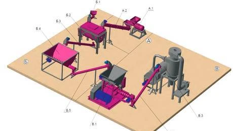 Фото Линия экструдирования отходов переработки птицы, 1 т/ч