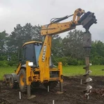 Ямобур, экскаватор погрузчик JCB 3cx, аренда