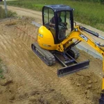 Аренда мини зкскаватора JCB глубина копания 3 метр