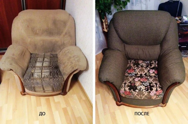 Фото Ремонт и реставрация мягкой мебели