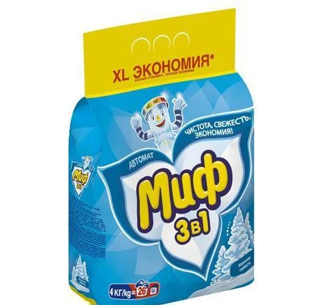 Фото Стиральный порошок Миф 4 кг