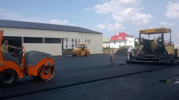 Фото Укладка асфальта