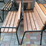 Фото №4 Скамейка с подлокотниками для дома, сада и парка