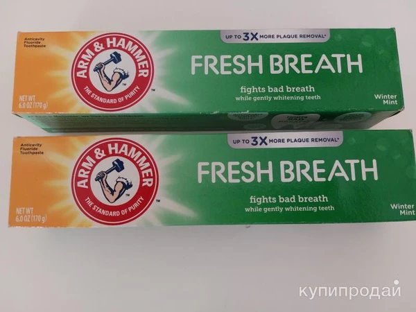 Фото ARM &HAMMER с зимней мятой 170гр
