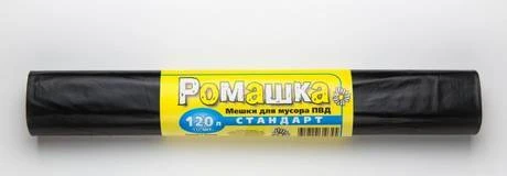 Фото Мусорные мешки 120л/20шт "Ромашка"