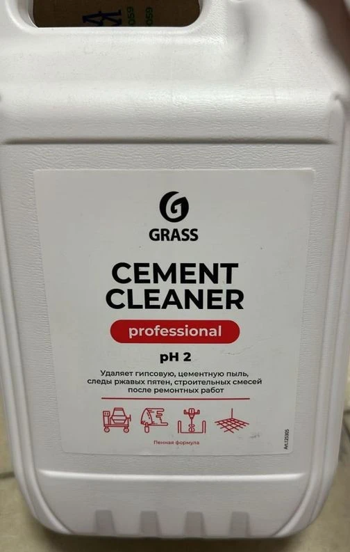 Фото Средство для уборки после строите grass cement