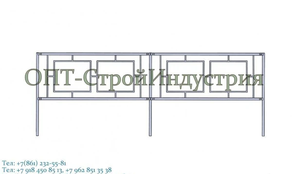 Фото Перильное ограждение тротуаров