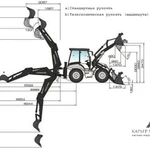 Услуги аренда экскаватор-погрузчика в Томске, Северске