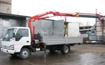 фото Isuzu (исузу) NPR 75 ll борт манипулятор Fassi F65