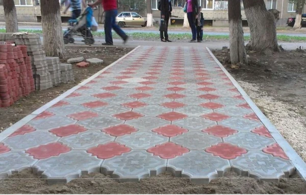 Фото Укладка брусчатки