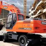 Аренда колесный экскаватор Doosan DX160W