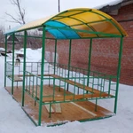 Фото №2 Изготовление сварной беседки "Радуга" для детского садика
