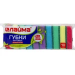 фото Губки бытовые maxi от laima с абразивным слоем