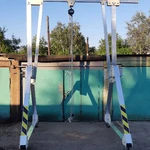 Фото №2 «МППУ-1500у» (Мобильное Подъёмно-перегрузочного устройства)Козловой алюминевый кран.