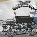 Фото №3 Мангалы кованые и сварные, с крышей, на заказ