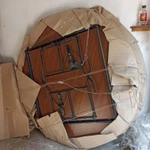 Фото №10 Свадьба:Палатка, зонты белые, стол 180, люстра для цветов, мольберт для рассадки