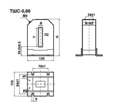 Фото Трансформатор тока ТТ-0,66-ТШС (ТШС-0,66) OM3 800/1