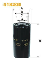 Фото Масляный Фильтр WiX 51820E cross LF4054, LF3413, LF3687, LF3