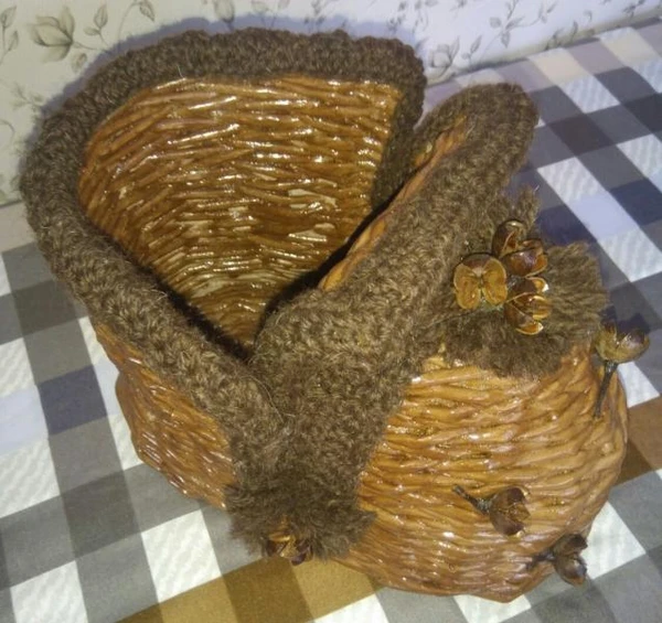 Фото Изделия из бумажной лозы