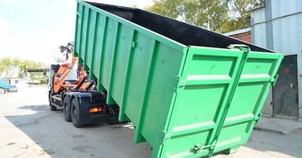 Фото Вывоз строительного мусора. Вывоз мусора контейнер