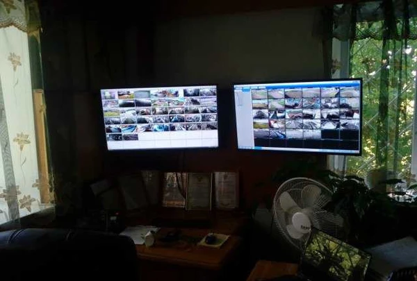 Фото Монтаж видеонаблюдения скуд