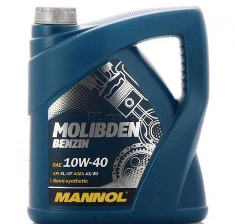 Фото Mannol Mos Benzin 10w40 SL/CF 4л. п/синт.масло моторное