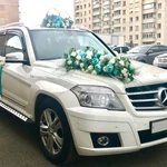 Аренда автомобиля Mersedes GLK с водителем, аренда авто на свадьбу, авто на свадьбу