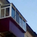 Остекление балконов, лоджий. Подвесные балконы