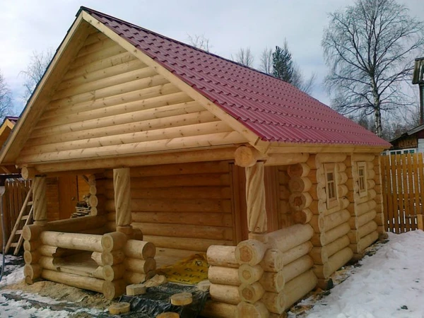Фото Рубка срубов.