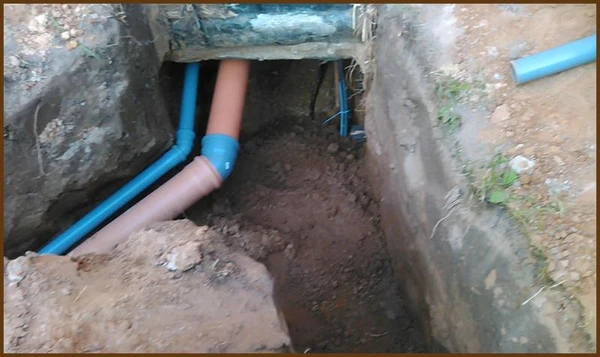 Фото Сливные ямы, земельные работы, водопровод