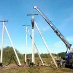 Установка световых столбов и протяжка сип кабеля в Пензе и области