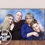 Фото №4 Изготовление стилизованных портретов на холсте